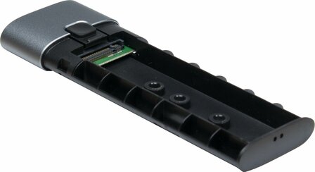 Inter-Tech GD-MS013 Aluminium Behuizing voor M.2 NVMe SSD &ndash; USB-C 10Gbps