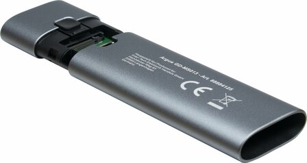 Inter-Tech GD-MS013 Aluminium Behuizing voor M.2 NVMe SSD &ndash; USB-C 10Gbps