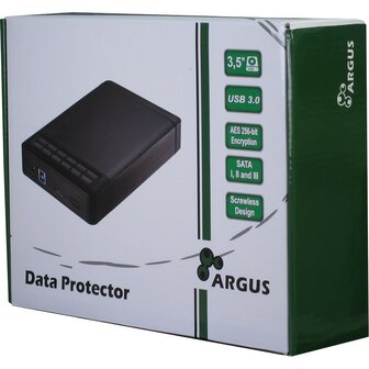 Argus GD-35LK01 Beveiligde Behuizing voor 3.5&rdquo; HDD &ndash; USB 3.0 met Encryptie
