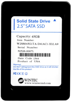 WINTEC INDUSTRIAL W2SS045G1TA-D41AC1-3D2.A9 45GB 2.5&quot; SATA II SSD (Refurbished)