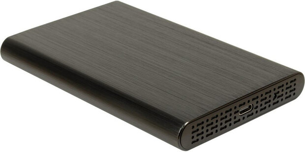Inter-Tech GD-25010 Aluminium Behuizing voor 2.5” SSD – USB 3.1 Gen2 Type-C