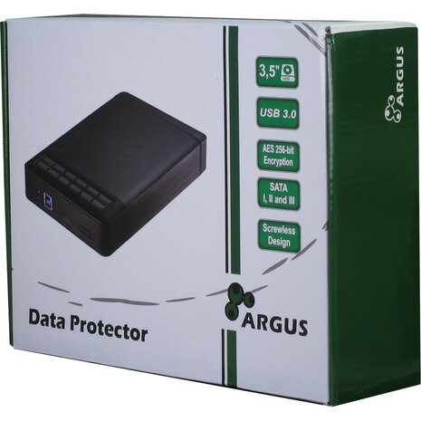 Argus GD-35LK01 Beveiligde Behuizing voor 3.5” HDD – USB 3.0 met Encryptie