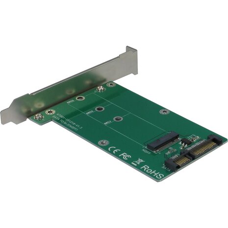 Inter-Tech KT001B Adapter – M.2 SATA naar SATA III (3.5" Montageframe)