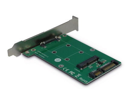Inter-Tech KT008A Adapter – mSATA SSD naar SATA III (5.25" Slotmontage) Inter-Tech KT008A Adapter – mSATA SSD naar SATA III (5.25" Slotmontage)