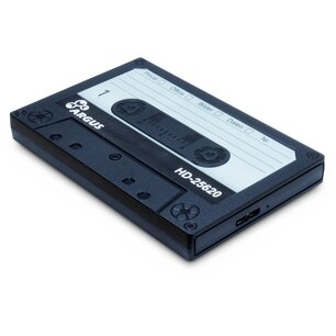 Argus HD-25620 Retro Cassette Behuizing voor 2.5” SSD/HDD – USB 3.0 Argus HD-25620 Retro Cassette Behuizing voor 2.5” SSD/HDD – USB 3.0